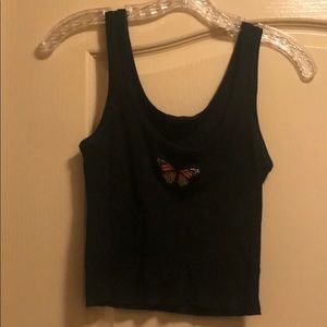 brandy melville butterfly tank
